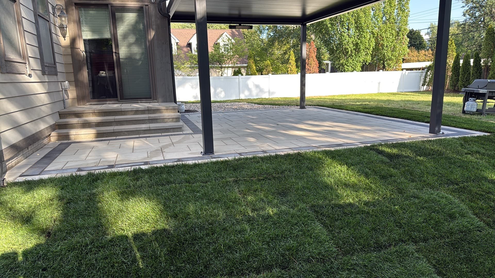 Pergola. Patio, Rock Garden